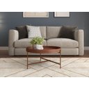 Ver imagem 2 de Mesa de Centro Décor 60cm em Couro Marrom Wisky - Móvebrinque