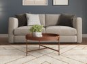 Ver imagem 2 de Mesa de Centro Décor 60cm em Couro Marrom Wisky - Móvebrinque