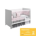 Ver imagem 6 de Dormitório Helena Guarda Roupa, Cômoda e Berço Tico Branco com Colchão Supreme - Phoenix Baby