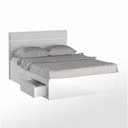 Ver imagem 1 de Cama De Casal Queen Com Cabeceira 167Cm Branco Mpozenato