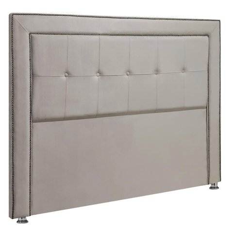 Cabeceira Estofada Ravena para Cama Box Queen Size 160cm Veludo Bege