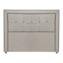 Ver imagem 3 de Cabeceira Estofada Ravena para Cama Box Queen Size 160cm Veludo Bege