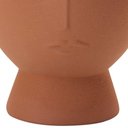 Ver imagem 1 de Cachepot Decorativo em Cerâmica Rosto Plantas Terracota 18 Cm M02 - D'Rossi