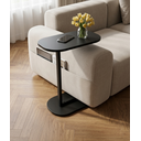Ver imagem 5 de Mesa Elo de Apoio Lateral Industrial para Sofá ou Cama Mdf e Pé em Aço