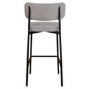 Ver imagem 7 de Banqueta Alta Bar Estofada Kit 3 Ella M25 Linho Cinza Cl/café - Mpozenato