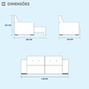 Ver imagem 5 de Sofá 2 Lugares Máximo Retrátil e Reclinável 2,00 Metros Móveis Mix