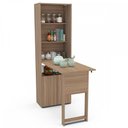 Ver imagem 2 de Armário Multiuso com Mesa Retrátil 2 Portas Herval Branco 53cm