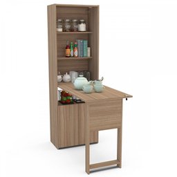 Armário Multiuso com Mesa Retrátil 2 Portas Herval Branco 53cm - 2