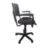 Cadeira Secretária Giratória Ergoplax+ com Braços com Estofado Preta - 4