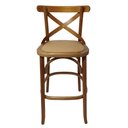 Ver imagem 1 de Kit 3 Banquetas Alta Bistro Maciça Rattan Gourmet Luxo