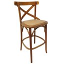 Ver imagem 2 de Kit 3 Banquetas Alta Bistro Maciça Rattan Gourmet Luxo