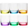 Jogo 6 copos whisky cristal colorido Favorit 310ml Bohemia - 1