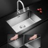 Cuba Pia Aço Inox Gourmet Cozinha 60x45cm com Acessórios Cor Aço Escovado - 4