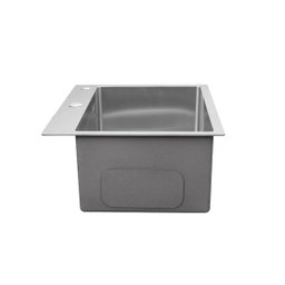Cuba Pia Aço Inox Gourmet Cozinha 60x45cm com Acessórios Cor Aço Escovado - 6