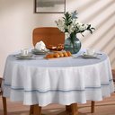 Ver imagem 1 de Toalha de Mesa Redonda 180cm Clean Renova Ciel D - Dohler Estampado Digital