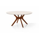 Ver imagem 5 de Mesa de Jantar 1,10 Red Vidro 4 Cad Mad Maciça Estofadas Telinha:off/off