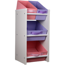 Organizador de Brinquedos Infantil Mini - Rosa e Lilás - 2