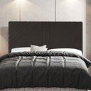 Ver imagem 2 de Cabeceira Cama Box Casal King Size Lisboa 195cm Suede Marrom - Abmaza