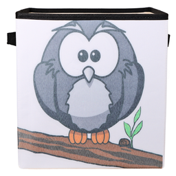 Caixa Organizadora de Brinquedos Estampada 28x30x28cm Cor:corujinha - 4