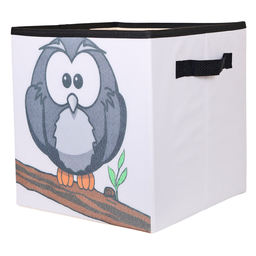 Caixa Organizadora de Brinquedos Estampada 28x30x28cm Cor:corujinha - 1