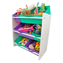 Ver imagem 3 de Organizador de Brinquedos Infantil Médio Cor:Violeta e Verde Bandeira