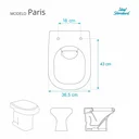 Ver imagem 2 de Tampa De Vaso Com Amortecedor Paris Cobalto Para Ideal Std