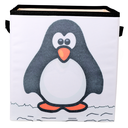 Ver imagem 4 de Caixa Organizadora de Brinquedos Estampada 28x30x28cm Cor:Pinguim