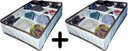 Ver imagem 1 de Kit 2 Organizador de Gavetas(Calcinhas, Meias, Cuecas) Organibox 27x36x10 12 Divisões Cor:Marrom