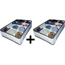 Ver imagem 1 de Kit 2 Organizador de Gavetas(Calcinhas, Meias, Cuecas) Organibox 27x36x10 12 Divisões Cor:Marrom