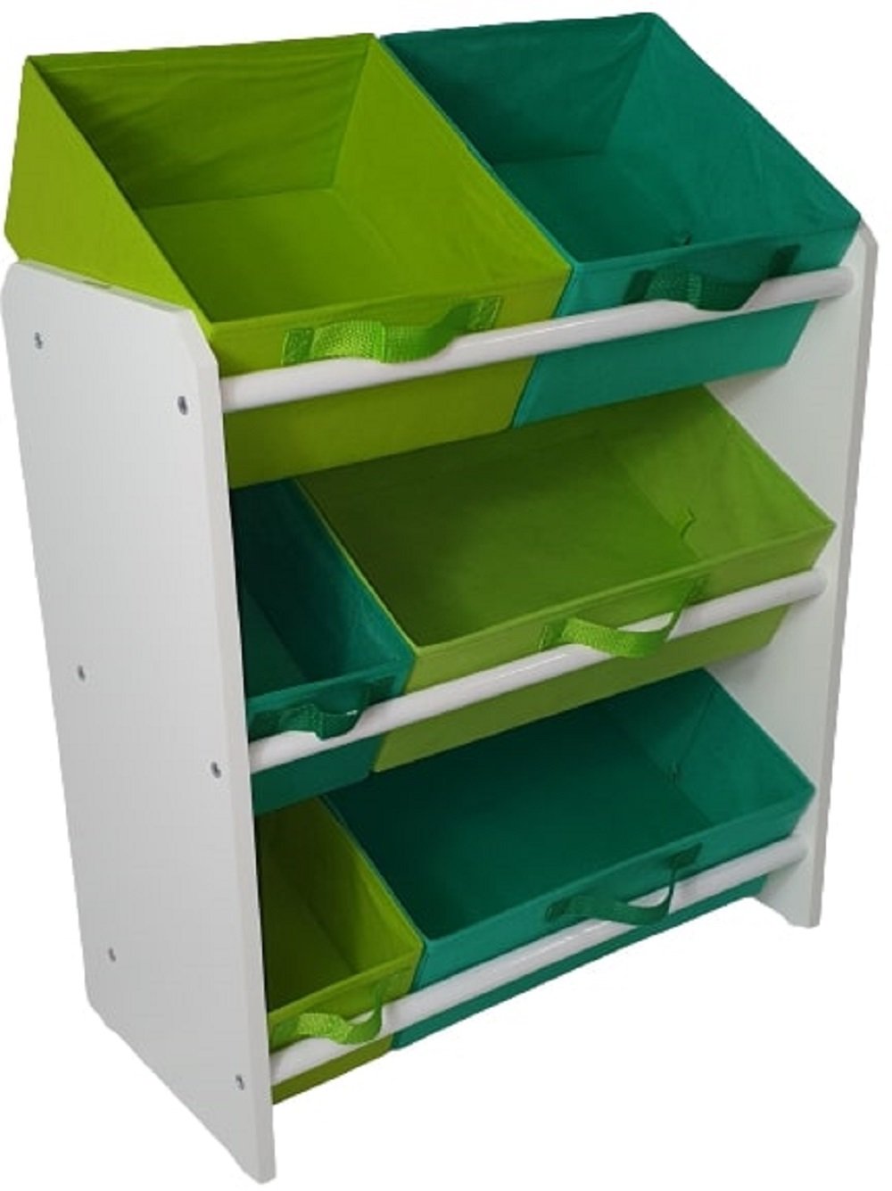 Organizador de Brinquedos Infantil Médio COR:VERDE BANDEIRA E VERDE LIMÃO - 3