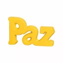 Ver imagem 1 de Palavra Paz Decor em Cerâmica - Amarela