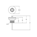 Ver imagem 3 de Válvula de Escoamento Kohler Inox 304 G7/8 78102BR Níquel