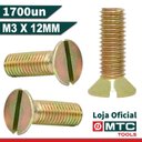 Ver imagem 2 de PARAFUSO MÁQUINA CABEÇA CHATA DIN 963 M3 X 12 FENDA -1700PÇS