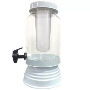 Torre Cervejeira de Vidro Com Dispenser de Gelo 3 L - Branco