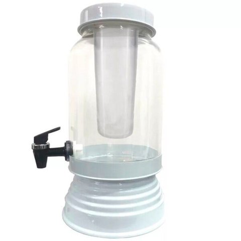 Torre Cervejeira de Vidro Com Dispenser de Gelo 3 L - Branco