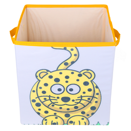 Caixa Organizadora de Brinquedos Estampada 28x30x28cm Cor:leopardo - 3