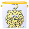 Caixa Organizadora de Brinquedos Estampada 28x30x28cm Cor:leopardo - 4