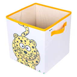 Caixa Organizadora de Brinquedos Estampada 28x30x28cm Cor:leopardo - 2