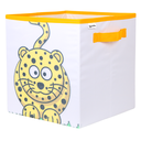 Ver imagem 1 de Caixa Organizadora de Brinquedos Estampada 28x30x28cm Cor:Leopardo