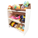 Ver imagem 2 de Organizador de Brinquedos Infantil Médio Cor:Marrom e Bege