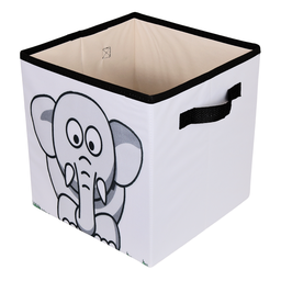 Caixa Organizadora de Brinquedos Estampada 28x30x28cm Cor:elefante - 2
