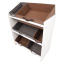 Ver imagem 4 de Organizador de Brinquedos Infantil Médio Cor:Cinza e Marrom