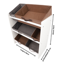 Ver imagem 5 de Organizador de Brinquedos Infantil Médio Cor:Cinza e Marrom