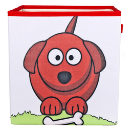Caixa Organizadora de Brinquedos Estampada 28x30x28cm Cor:cachorro - 5