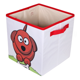 Caixa Organizadora de Brinquedos Estampada 28x30x28cm Cor:cachorro - 4