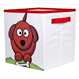 Caixa Organizadora de Brinquedos Estampada 28x30x28cm Cor:cachorro - 3