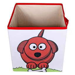 Caixa Organizadora de Brinquedos Estampada 28x30x28cm Cor:cachorro - 2