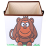 Caixa Organizadora de Brinquedos Estampada 28x30x28cm Cor:macaco - 4