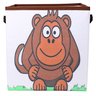Caixa Organizadora de Brinquedos Estampada 28x30x28cm Cor:macaco - 1