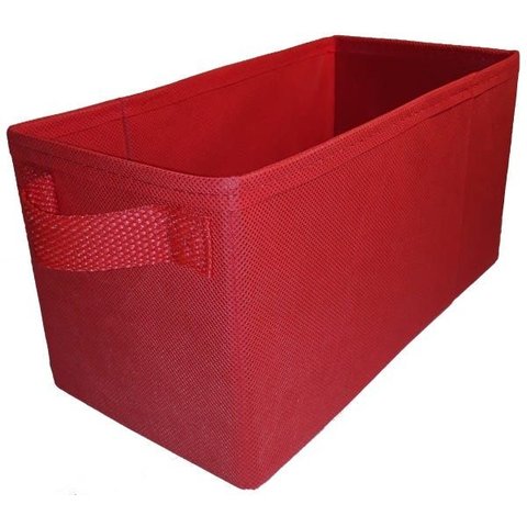Caixa Colorida 14x14x28 com Alça - Vermelho - Organibox